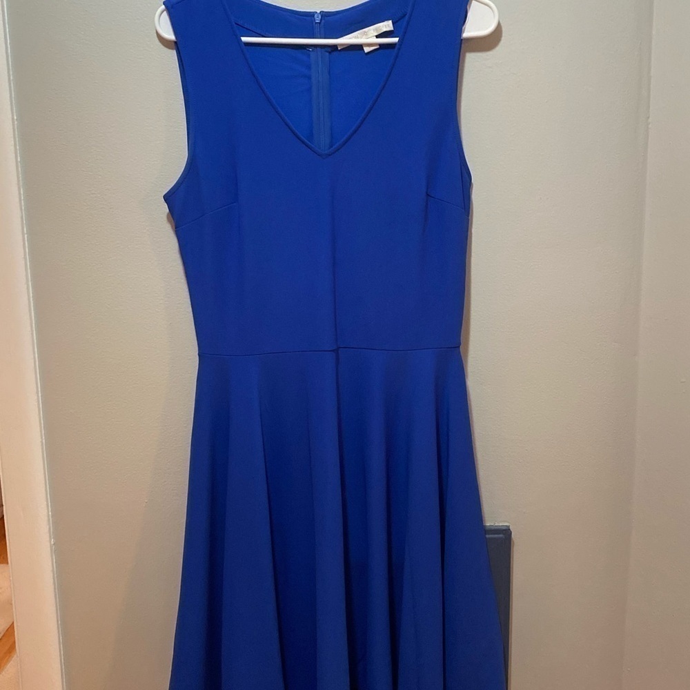 Boston Proper Blue Dress with Zipper